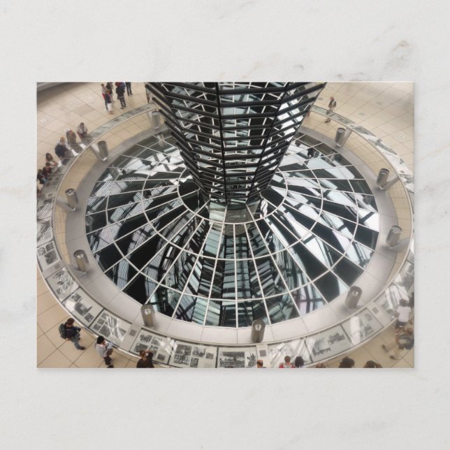 reichstag dome down postcard (Front)