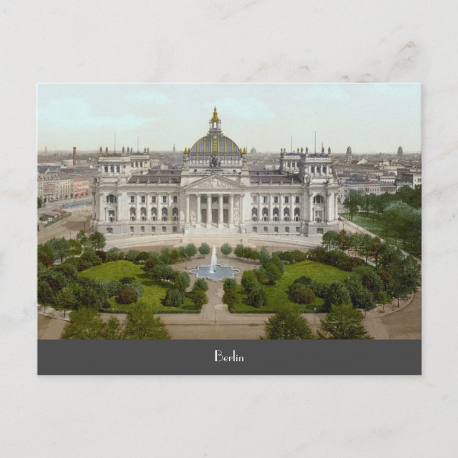 Reichstag in Berlin (circa 1900) Postcard (Front)