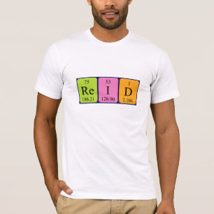 Reid periodic table name shirt