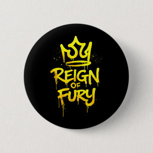 Reign of Fury Martial Arts BJJ MMA Boxing 2 Inch Round Button