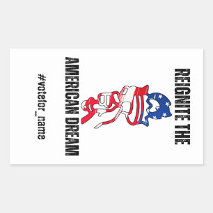 Reignite the American Dream Patriot Election Vote Sticker