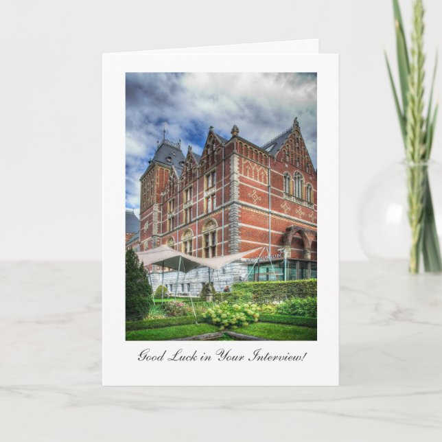 Reijks Museum, Amsterdam - Interview Good Luck Card (Front)