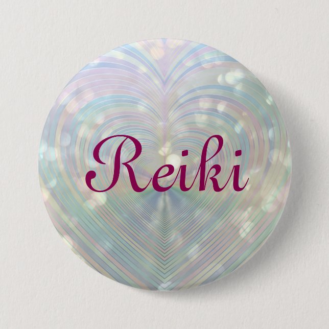 Reiki 3 Inch Round Button (Front)