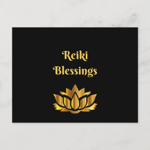 'Reiki Blessings' quote Postcard