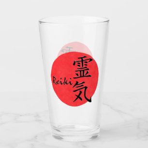 Reiki Calligraphy And Word 1 Glass