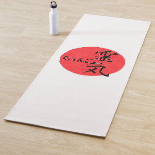 Reiki Calligraphy And Word 1 Yoga Mat