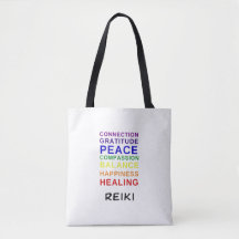 Reiki Chakra Colours Tote