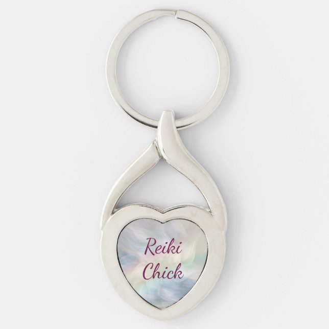 Reiki Chick Keychain (Front)