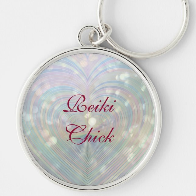 Reiki Chick Keychain (Front)
