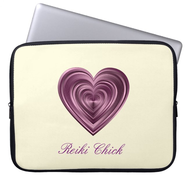 Reiki Chick Laptop Sleeve (Front)