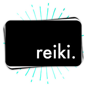 reiki. (colour customizable) business card