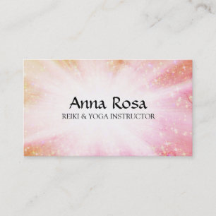 *~* Reiki Energy Healing Rays Bursts Sparkles Business Card