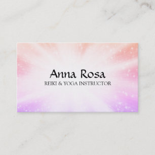*~* Reiki Energy Rays Healing Bursts Sparkles Business Card