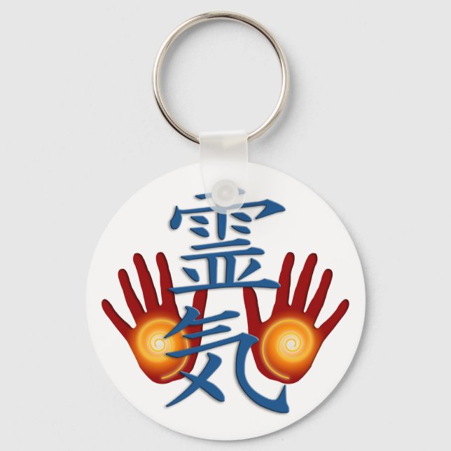 Reiki Hands Keychain (Front)