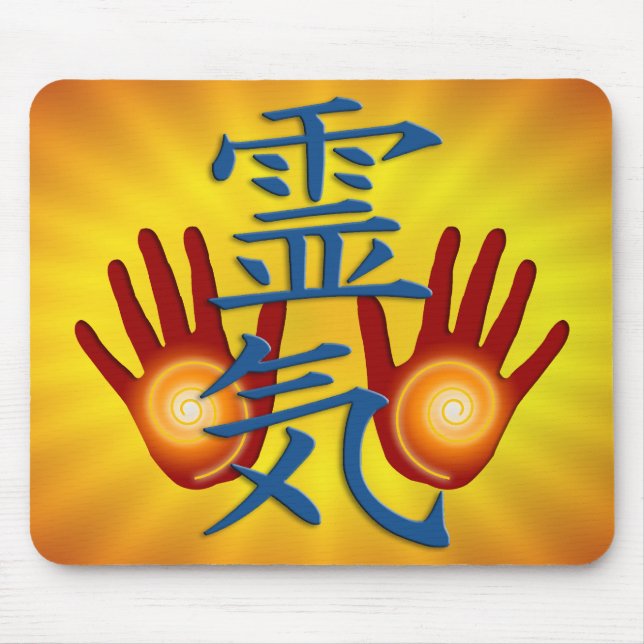 Reiki Hands Mouse Pad (Front)