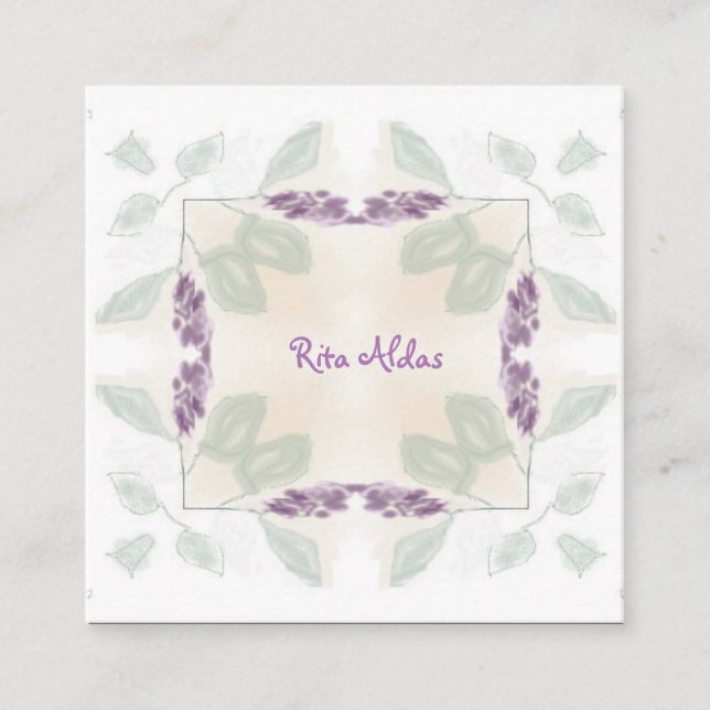 Reiki Healer Sage Natural Business Cards (Front)