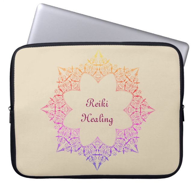 Reiki Healing Laptop Sleeve (Front)