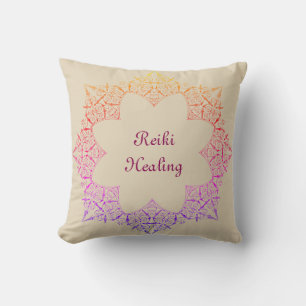 Reiki Healing Throw Pillow