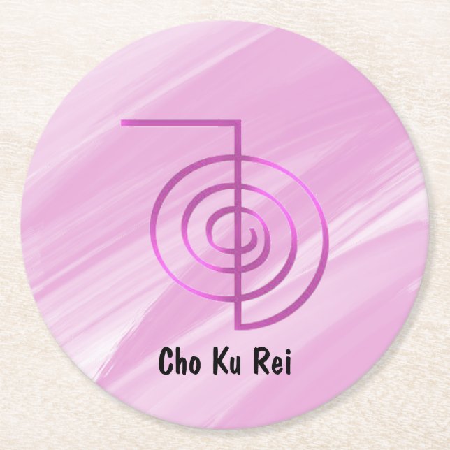 Reiki Infused Cho Ku Rei Coaster (Front)