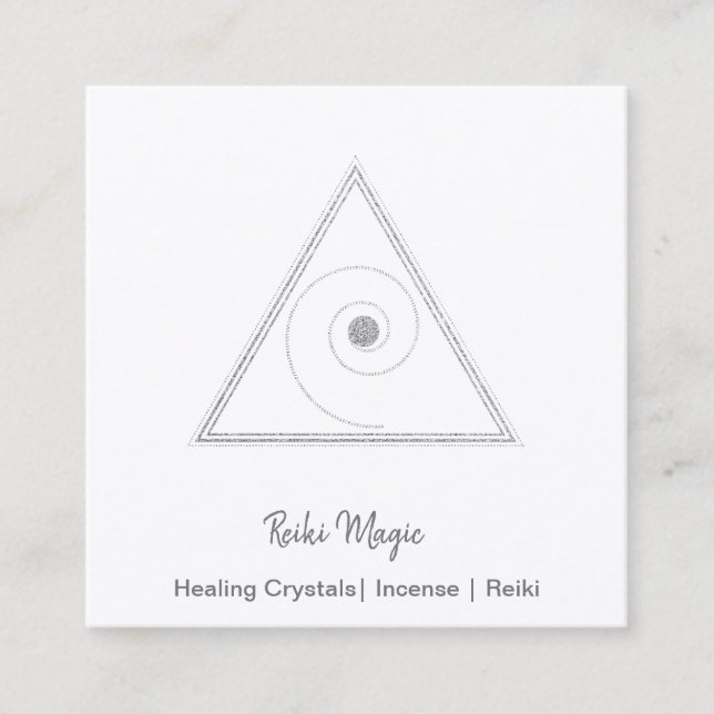Reiki Magic Square Business Card (Front)