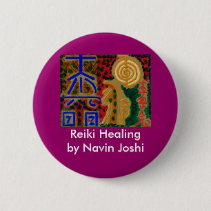 REIKI Main Healing Symbols 2 Inch Round Button