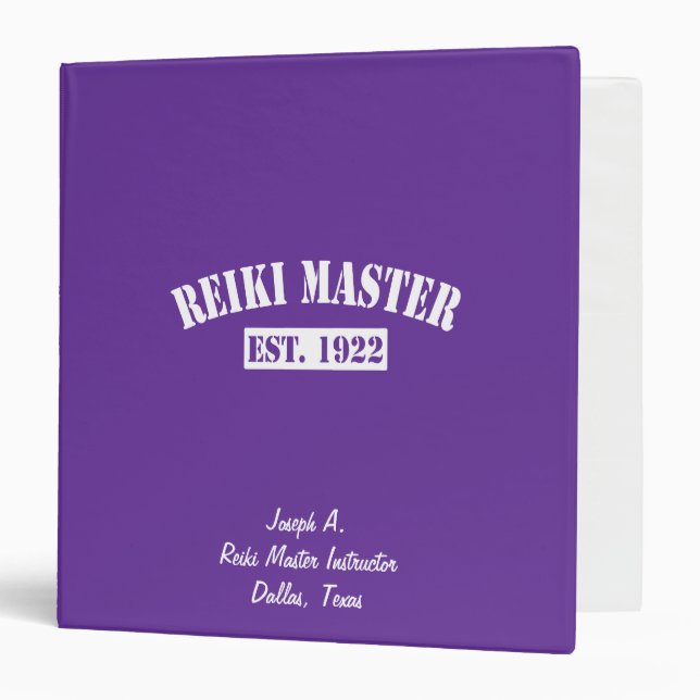 Reiki Master Binder (Front/Inside)