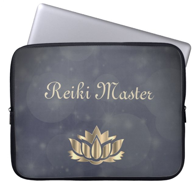 Reiki Master Laptop Sleeve (Front)