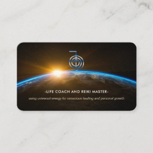 Reiki Master Life Coach -Universe Business Card