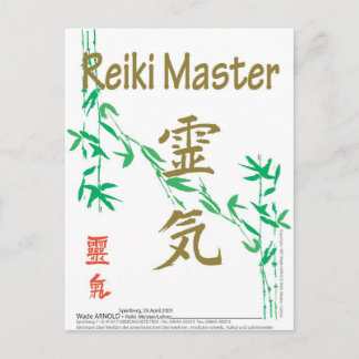 Reiki Master Postcard