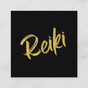 *~*  Reiki Master Practitioner Energy Healer Heal Square Business Card