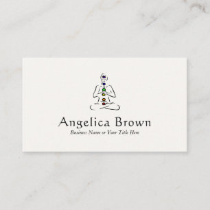 Reiki Master with Chakras Business Card