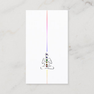 Reiki Master with Chakras Business Card
