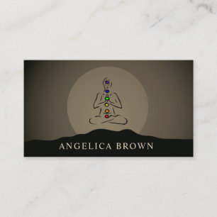 Reiki Master with Chakras Business Card