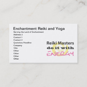 Reiki Masters Do It with Energy Appointment Card