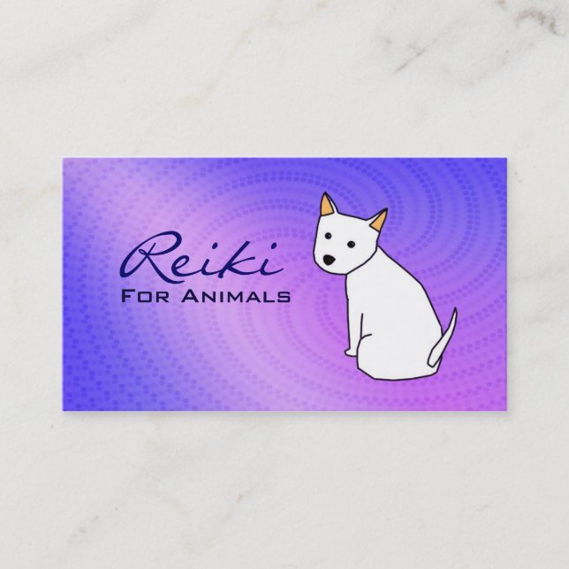 Reiki pour des cartes de visite d'animaux (Devant)