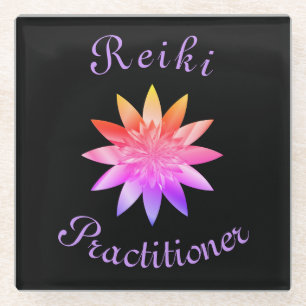 Reiki Practitioner Glass Coaster