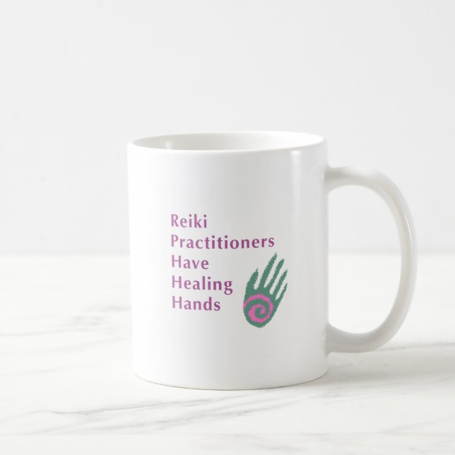 Reiki Practitioners Have Healing Hands Coffee Mug (Right)