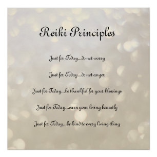 Reiki Principles Poster