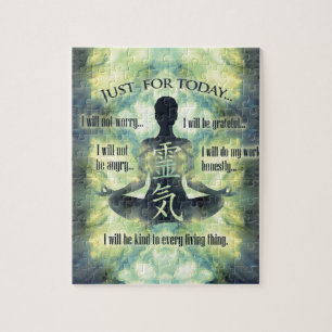 Reiki Principles - Reiki Precepts Jigsaw Puzzle