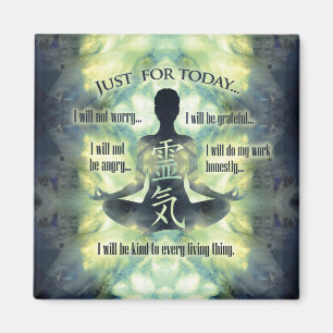 Reiki Principles - Reiki Precepts Magnet
