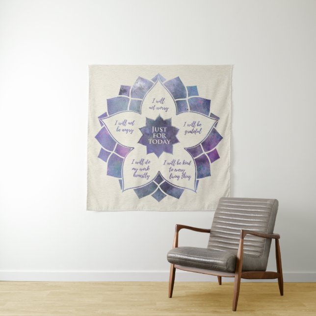 Reiki Principles - Reiki Precepts Tapestry (In Situ)