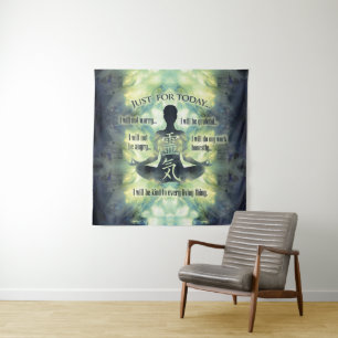 Reiki Principles - Reiki Precepts Tapestry
