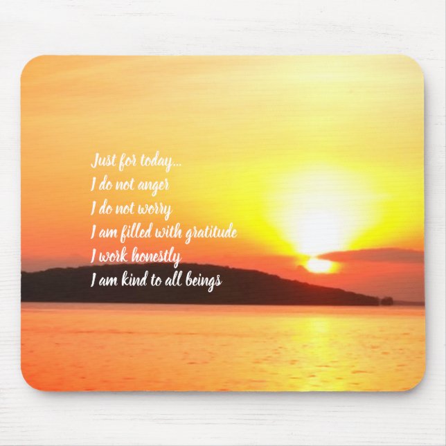 Reiki Principles Sunrise Mousepad (Front)