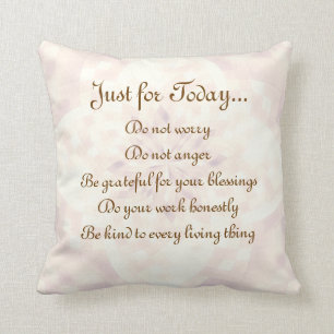 Reiki Principles Throw Pillow