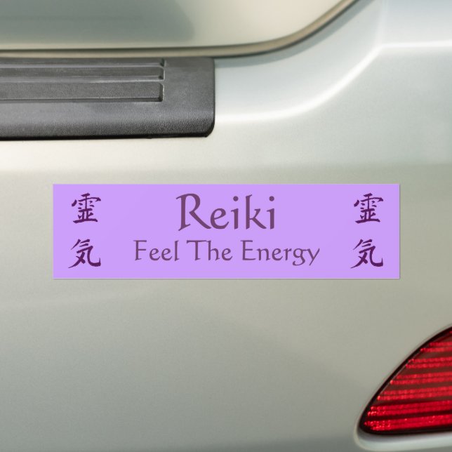 Reiki Symbol Feel The Energy Bumper Sticker (On Car)