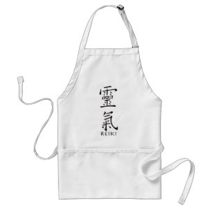 Reiki Symbol in Black Ink Standard Apron