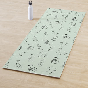 Reiki Symbols Pattern - Reiki Healing Yoga Mat
