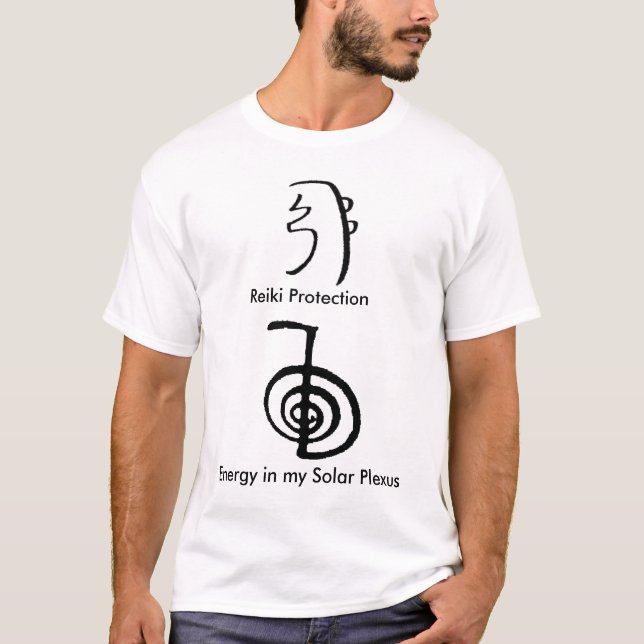 Reiki T-shirt for energy and protection (Front)
