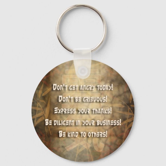REIKI Usui Principles Keychain (Front)