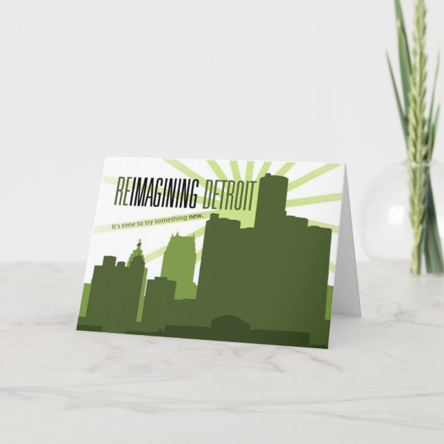 Reimagining Detroit Greeting Card (Front)